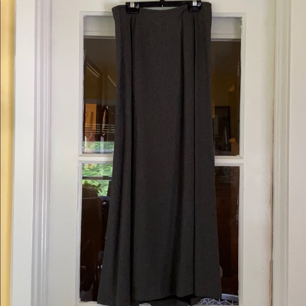 Talbot's Maxi Skirt in Gray with zip back 4